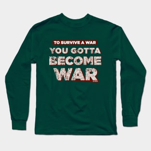 Rambo War Quotes Long Sleeve T-Shirt